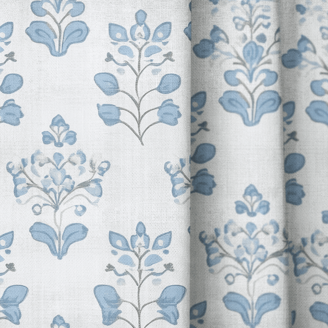 Capri Blue - Drapery - Benton Lane Home - Lemon Park
