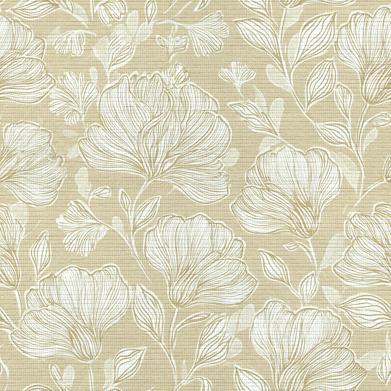 Caramel Threads Faux Grasscloth Wallpaper - Lemon Park