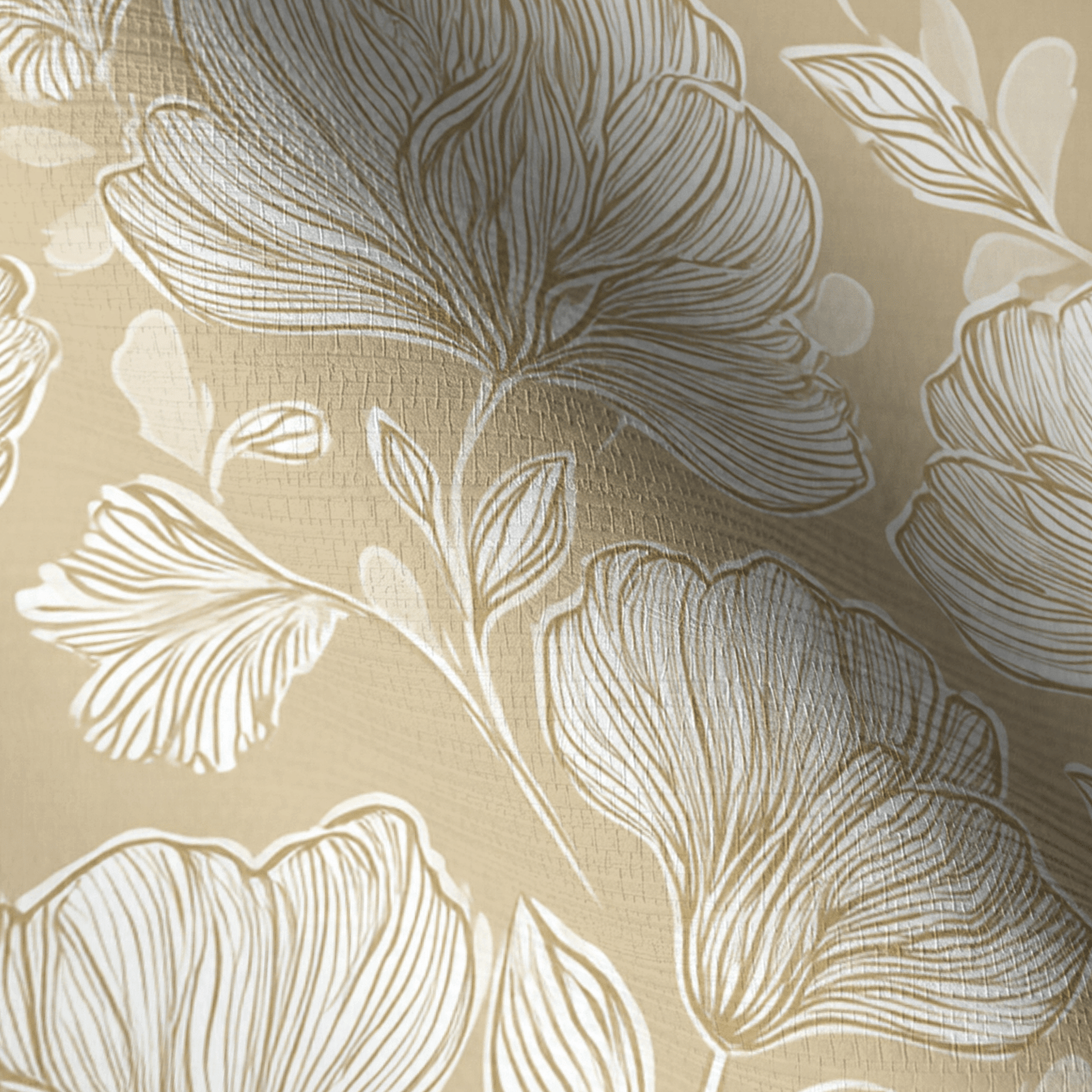 Caramel Threads Faux Grasscloth Wallpaper - Lemon Park