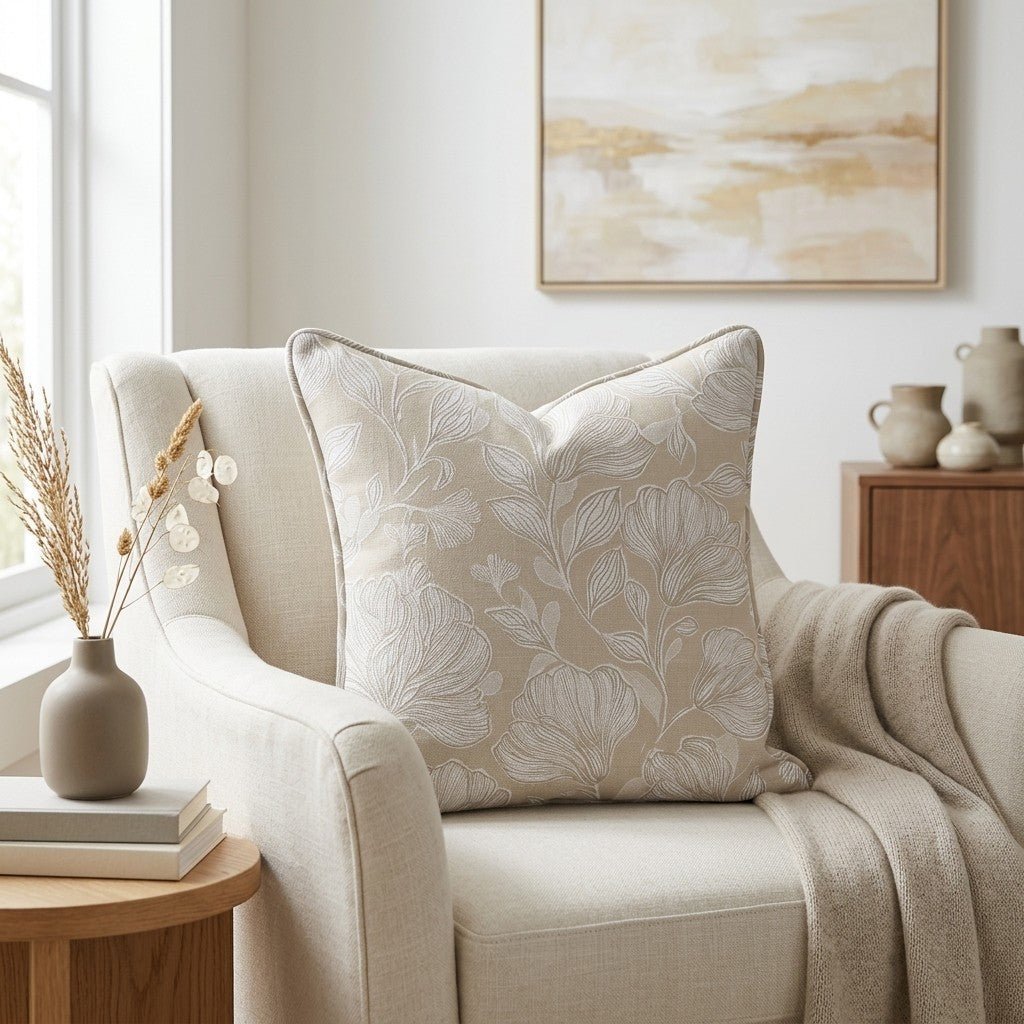 Caramel Threads Throw Pillow - Benton Lane Home - Lemon Park