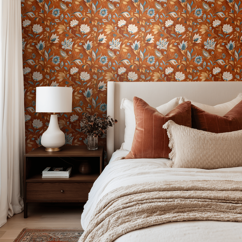 Carmine Dusk Wallpaper - Benton Lane Home - Painted Paper