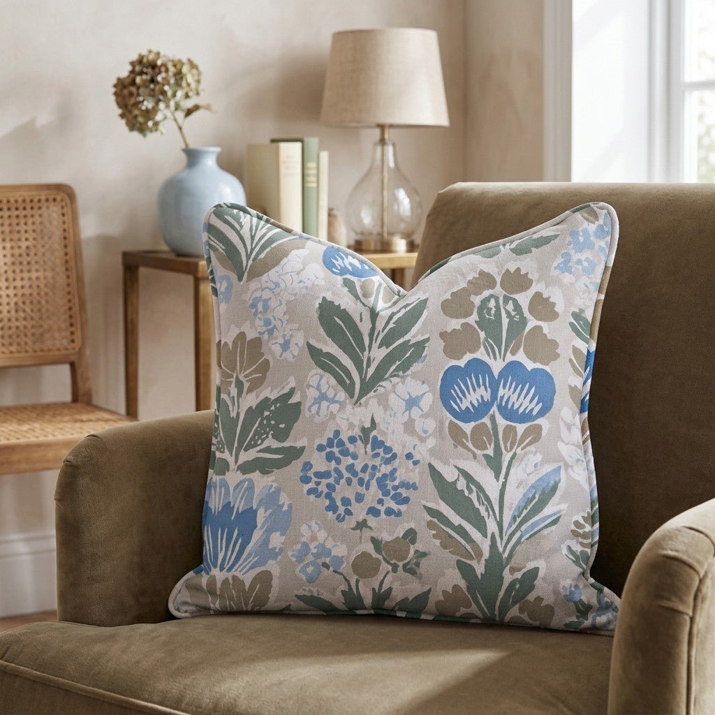 Carousel Bloom Two Throw Pillow - Benton Lane Home - Hillcroft Home