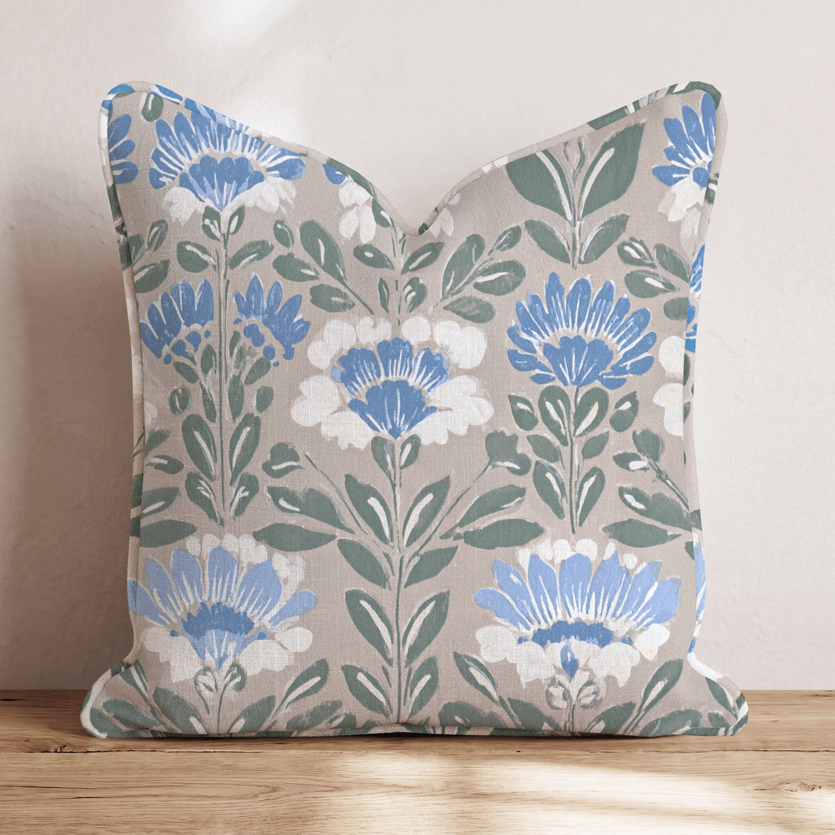 Carousel of Flowers Throw Pillow - Benton Lane Home - Hillcroft Home