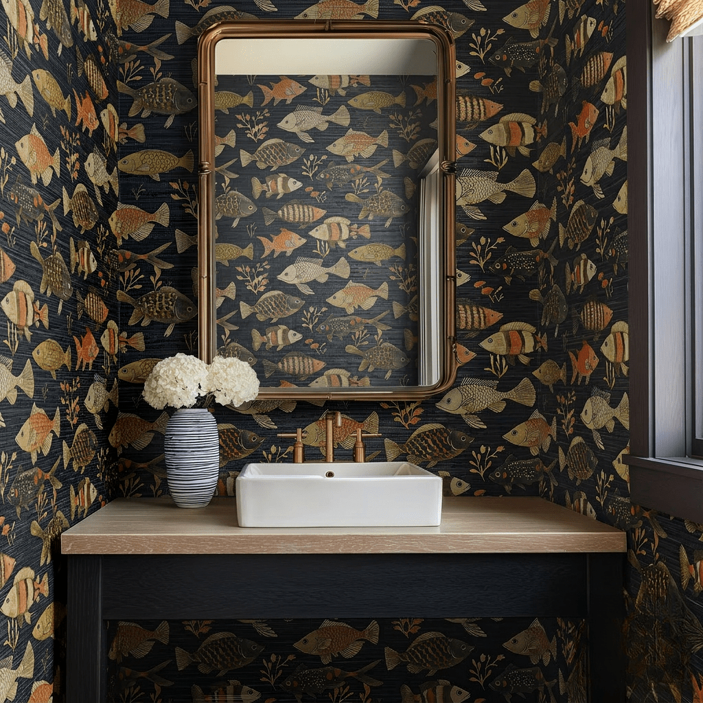 Caspian Faux Grasscloth Wallpaper - Benton Lane Home - Painted Paper