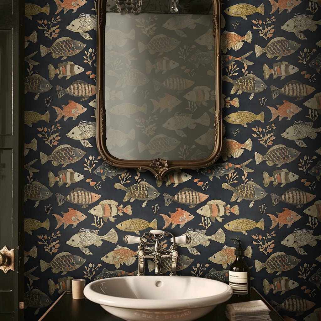 Caspian Wallpaper - Benton Lane Home - Painted Paper