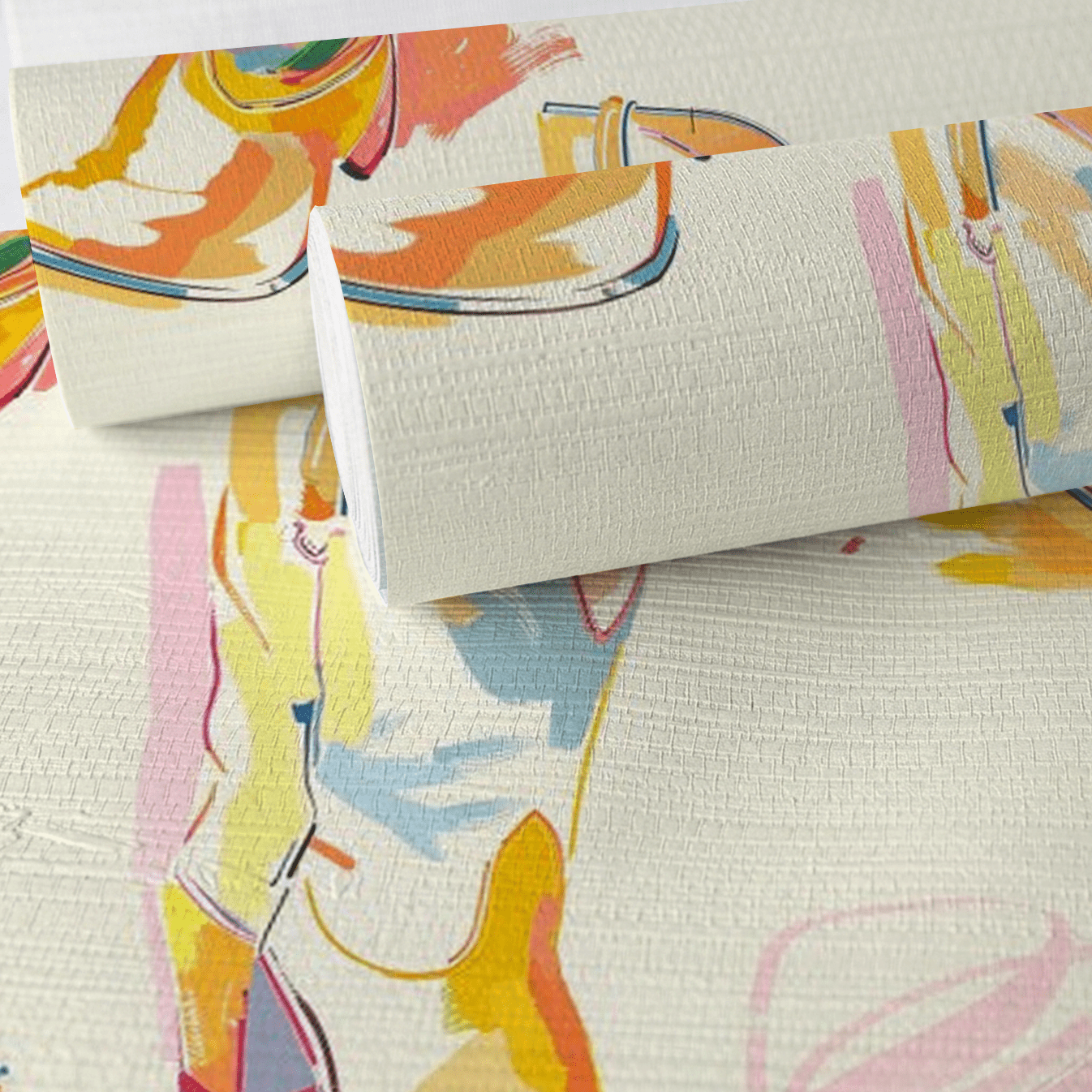 Cassidy Faux Grasscloth Wallpaper - Painted Paper