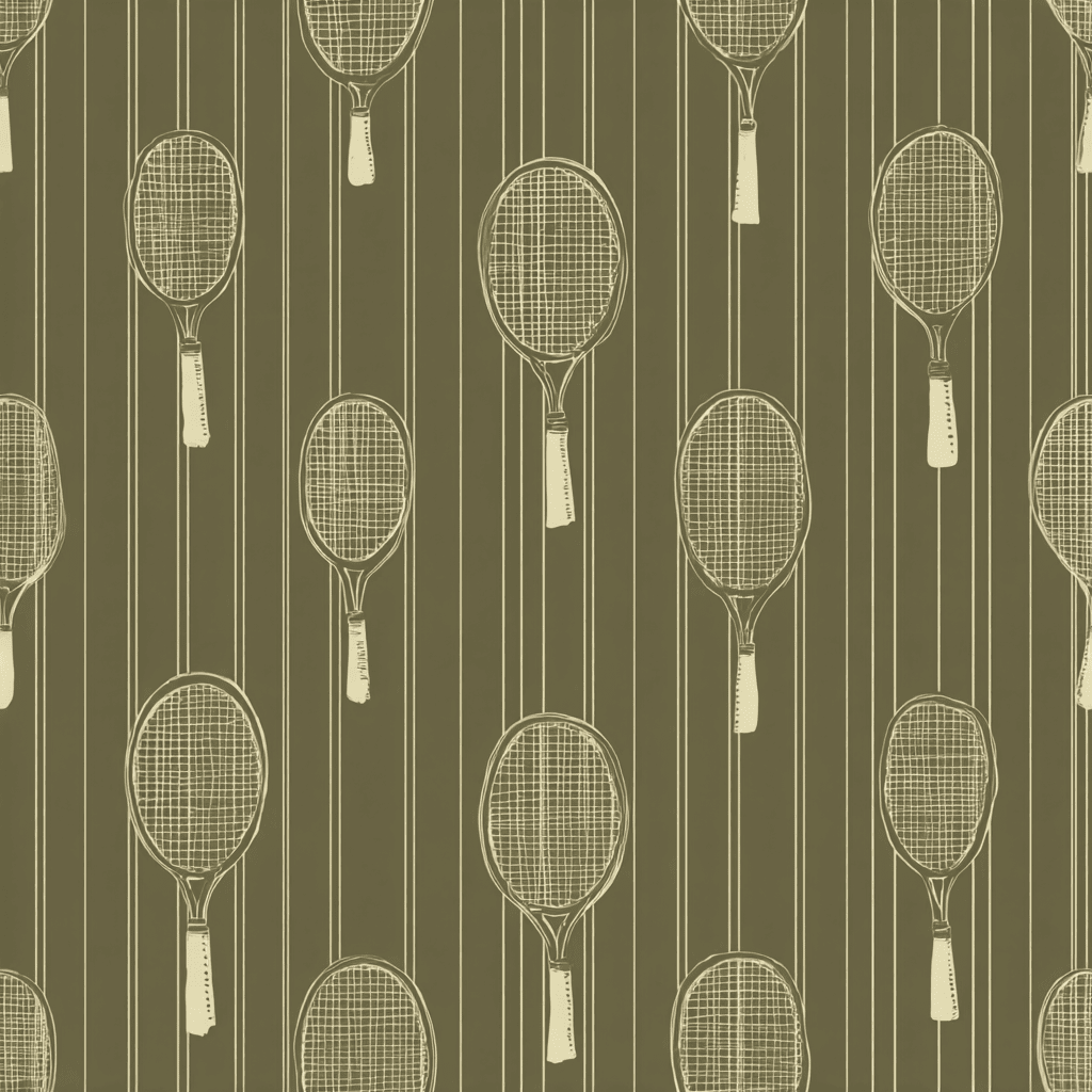 Causing a Racquet Wallpaper - Painted Paper