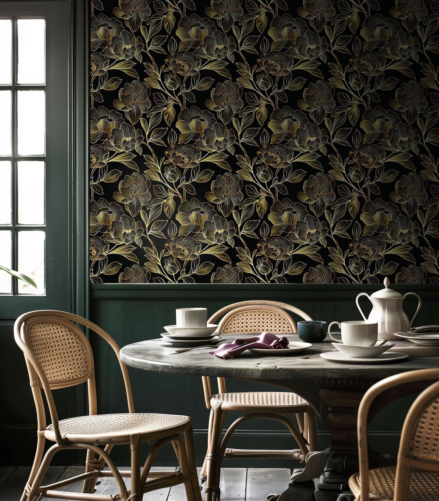 Cecilia Wallpaper - Benton Lane Home - Painted Paper