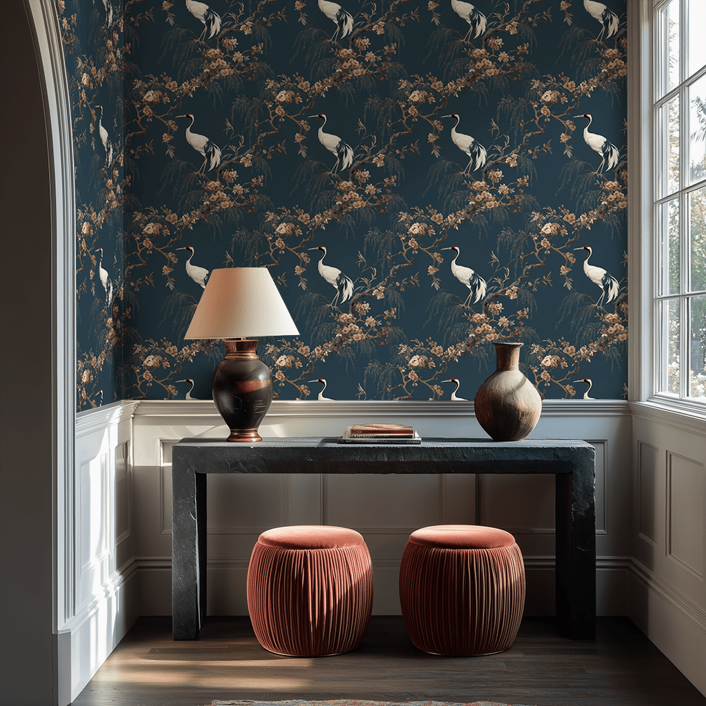 Celadon Flight Wallpaper - Benton Lane Home - Benton Lane