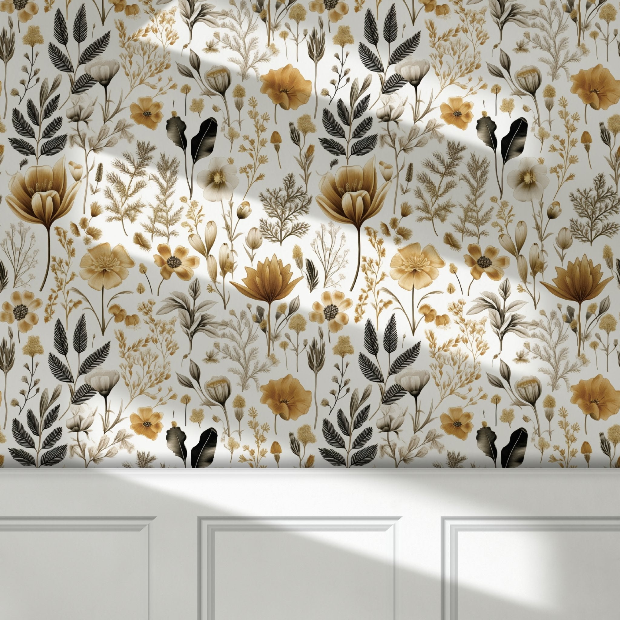 Celeste Floral Wallpaper - Benton Lane Home - Painted Paper
