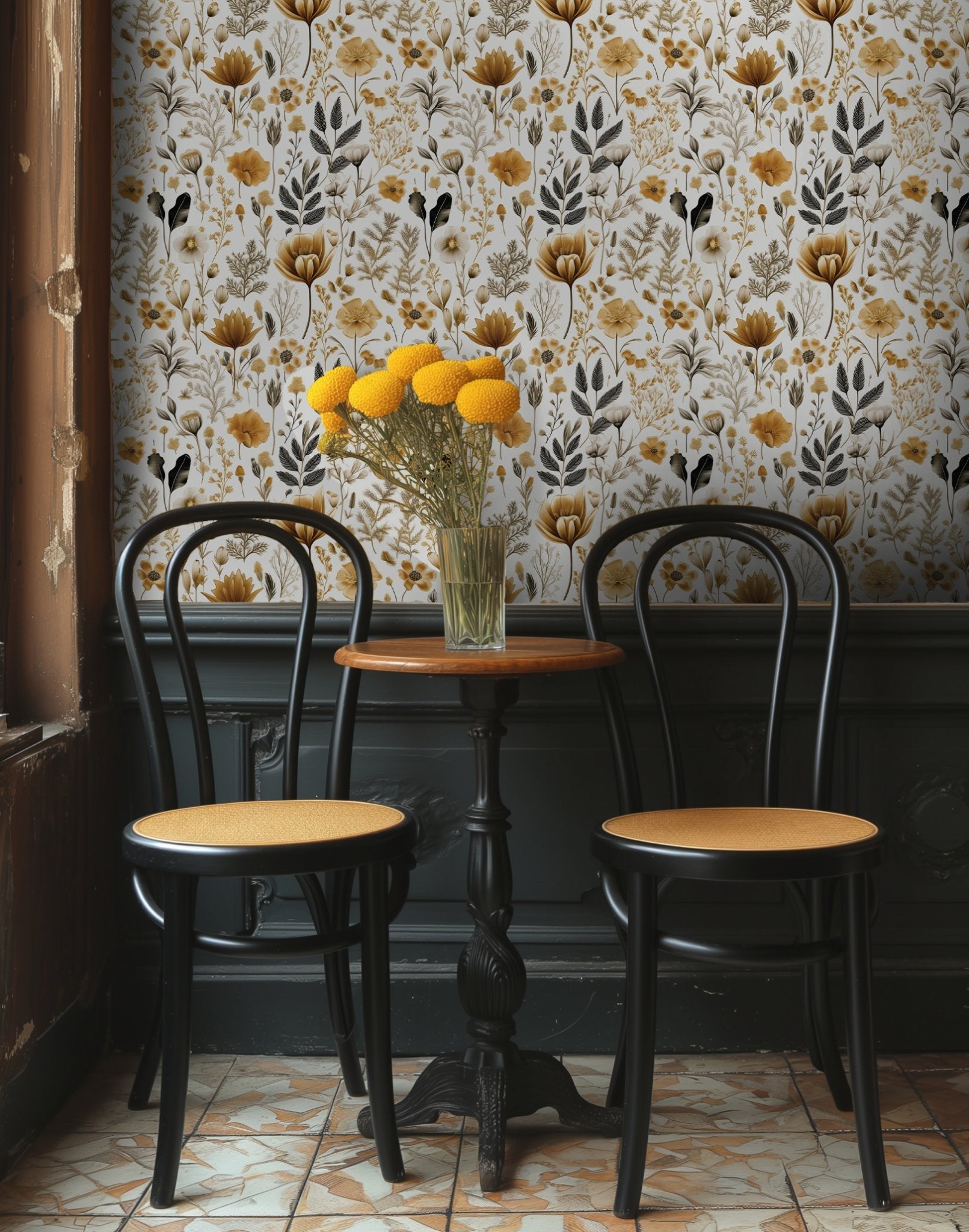 Celeste Floral Wallpaper - Benton Lane Home - Painted Paper