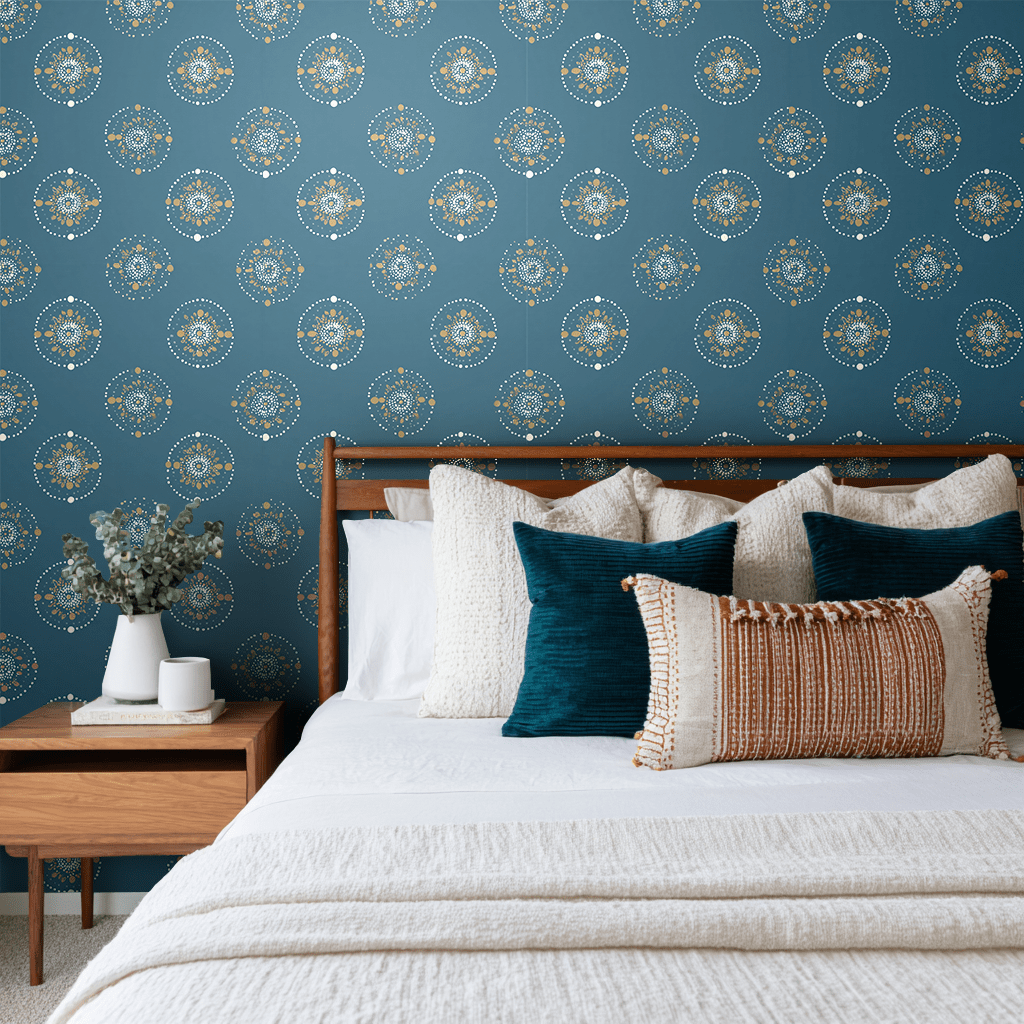 Celestial Court Wallpaper - Benton Lane Home - Painted Paper