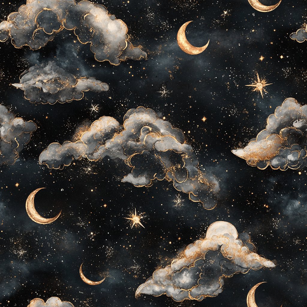 Celestial Mystique - Painted Paper