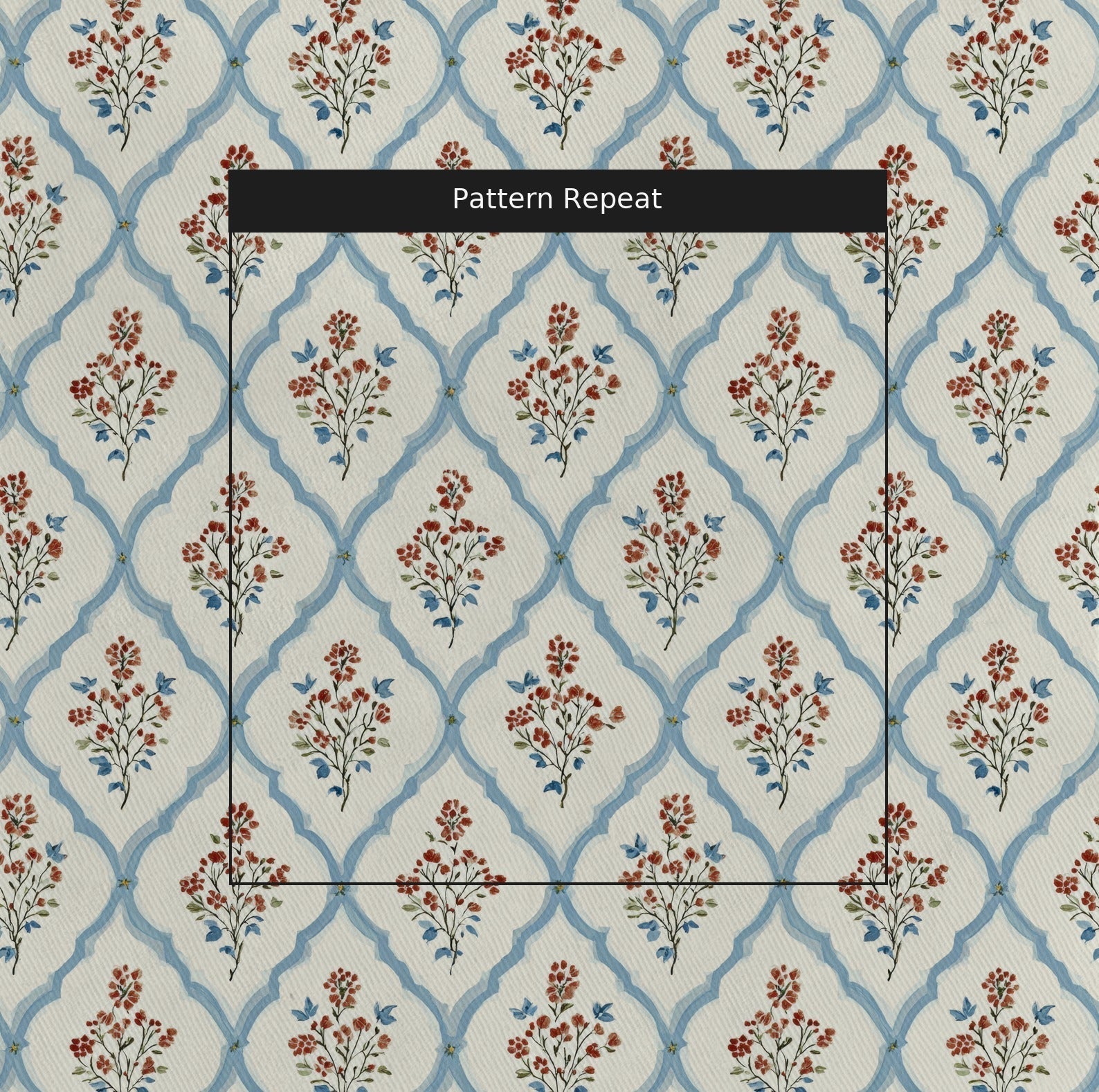 Chambray Tiles - Fabric - Benton Lane Home - Lemon Park