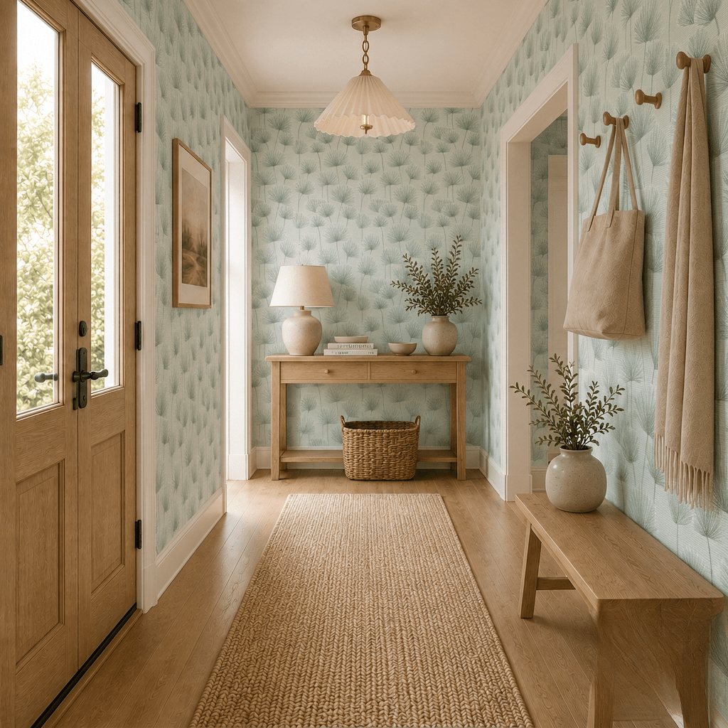 Chamomile Faux Grasscloth Wallpaper - Lemon Park