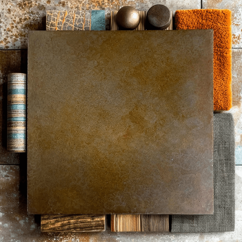 Champagne Steel Finish Sample - Benton Lane Home - Carbon Designs