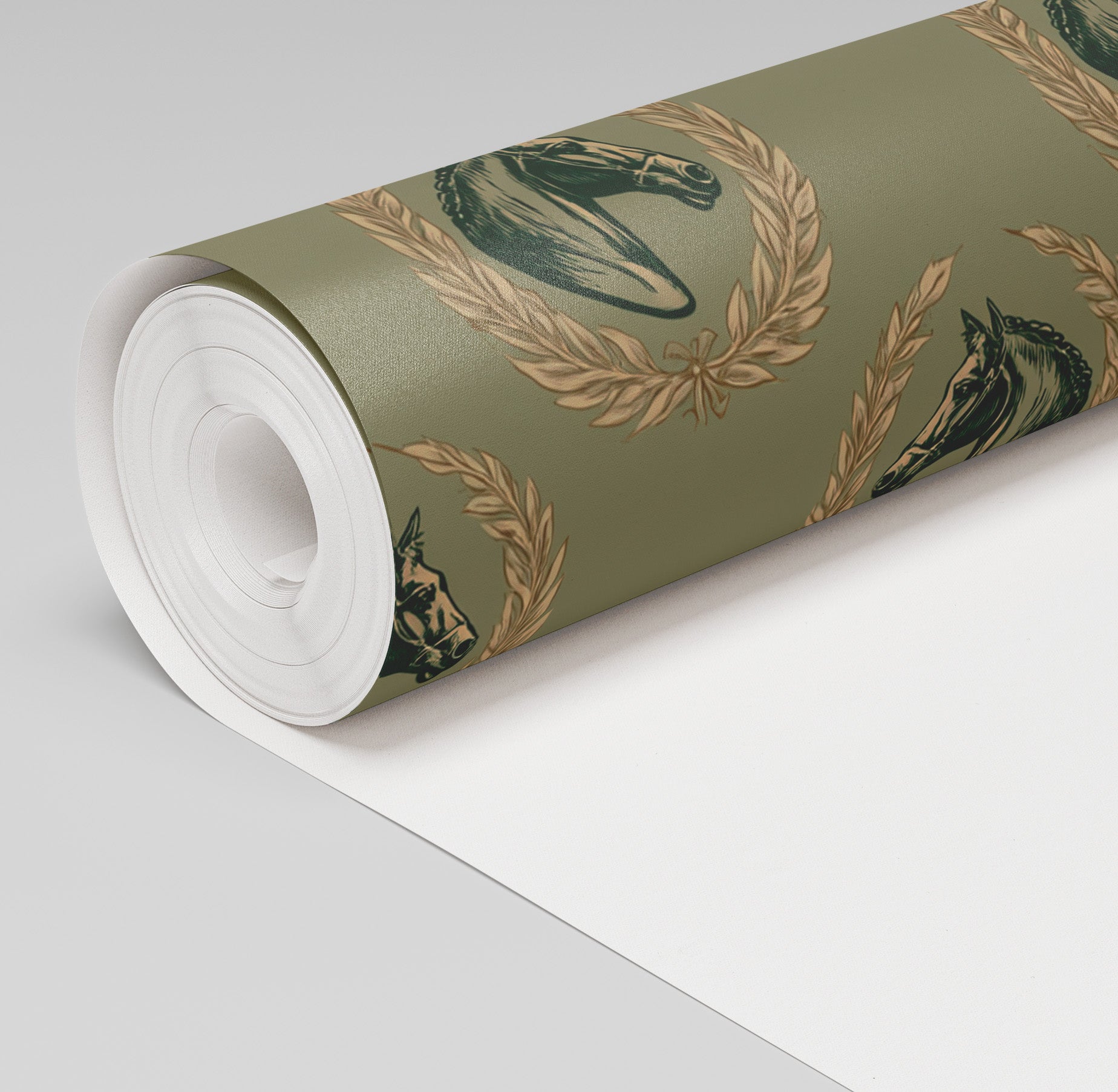 Champion's Crest Wallpaper - Benton Lane Home - Painted Paper