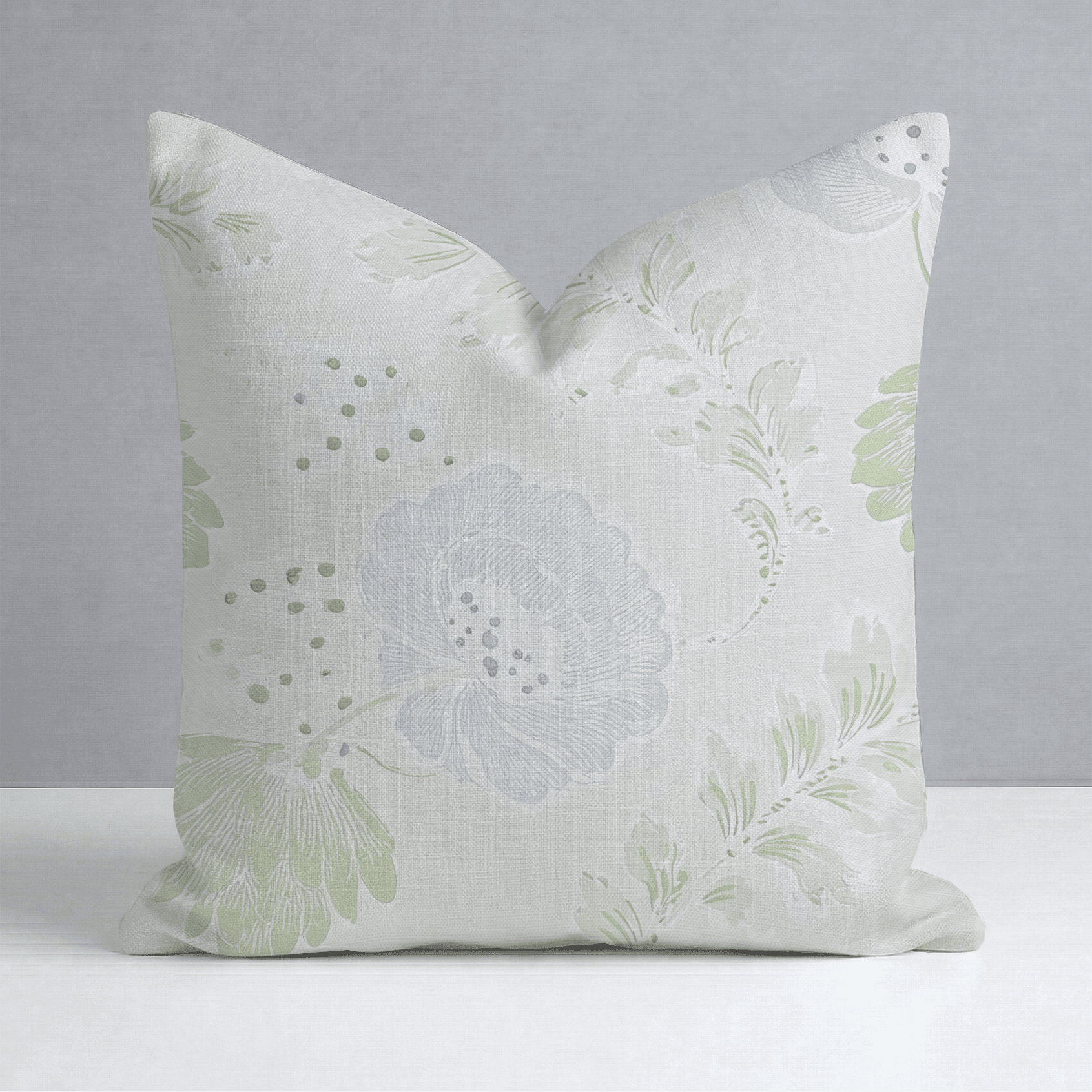 Charleston Mist Throw Pillow - Benton Lane Home - Lemon Park