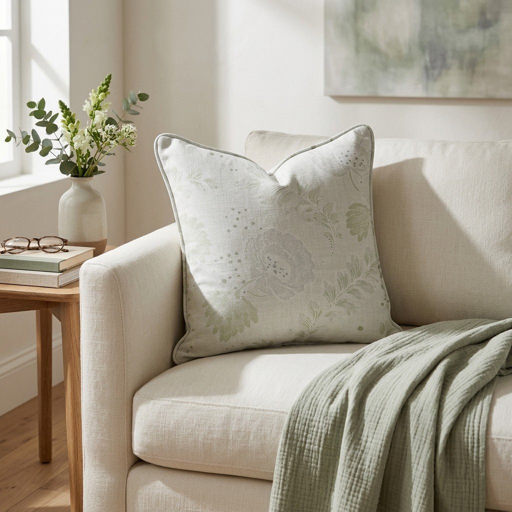 Charleston Mist Throw Pillow - Benton Lane Home - Lemon Park