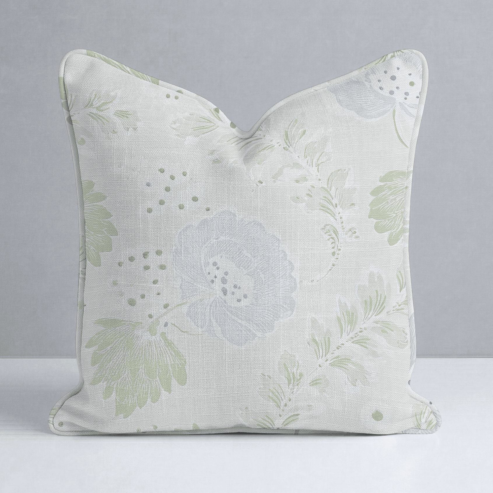 Charleston Mist Throw Pillow - Benton Lane Home - Lemon Park