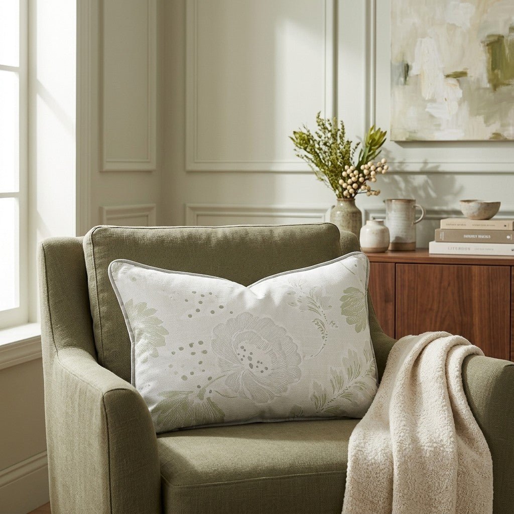 Charleston Mist Throw Pillow - Benton Lane Home - Lemon Park