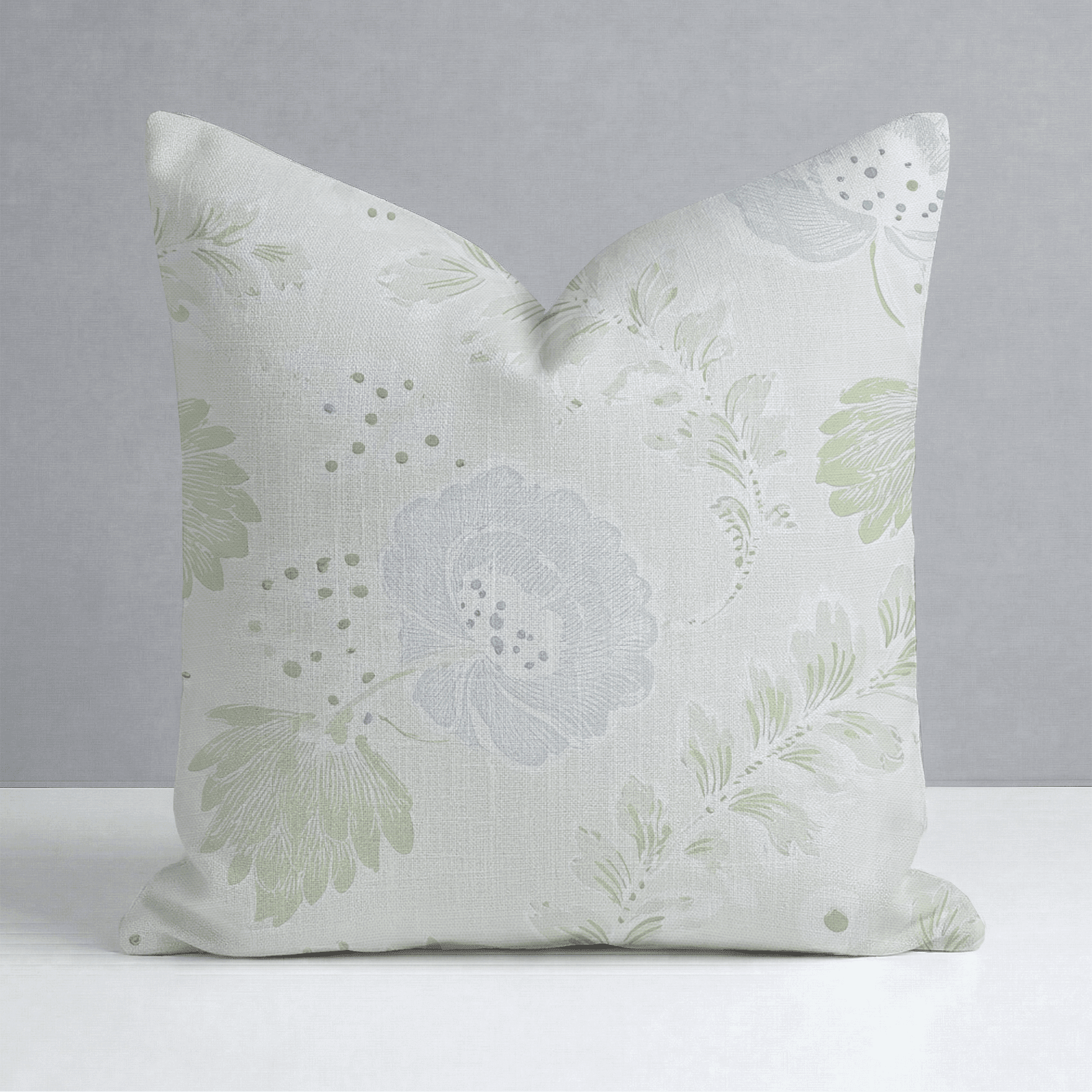 Charleston Mist Throw Pillow - Benton Lane Home - Lemon Park