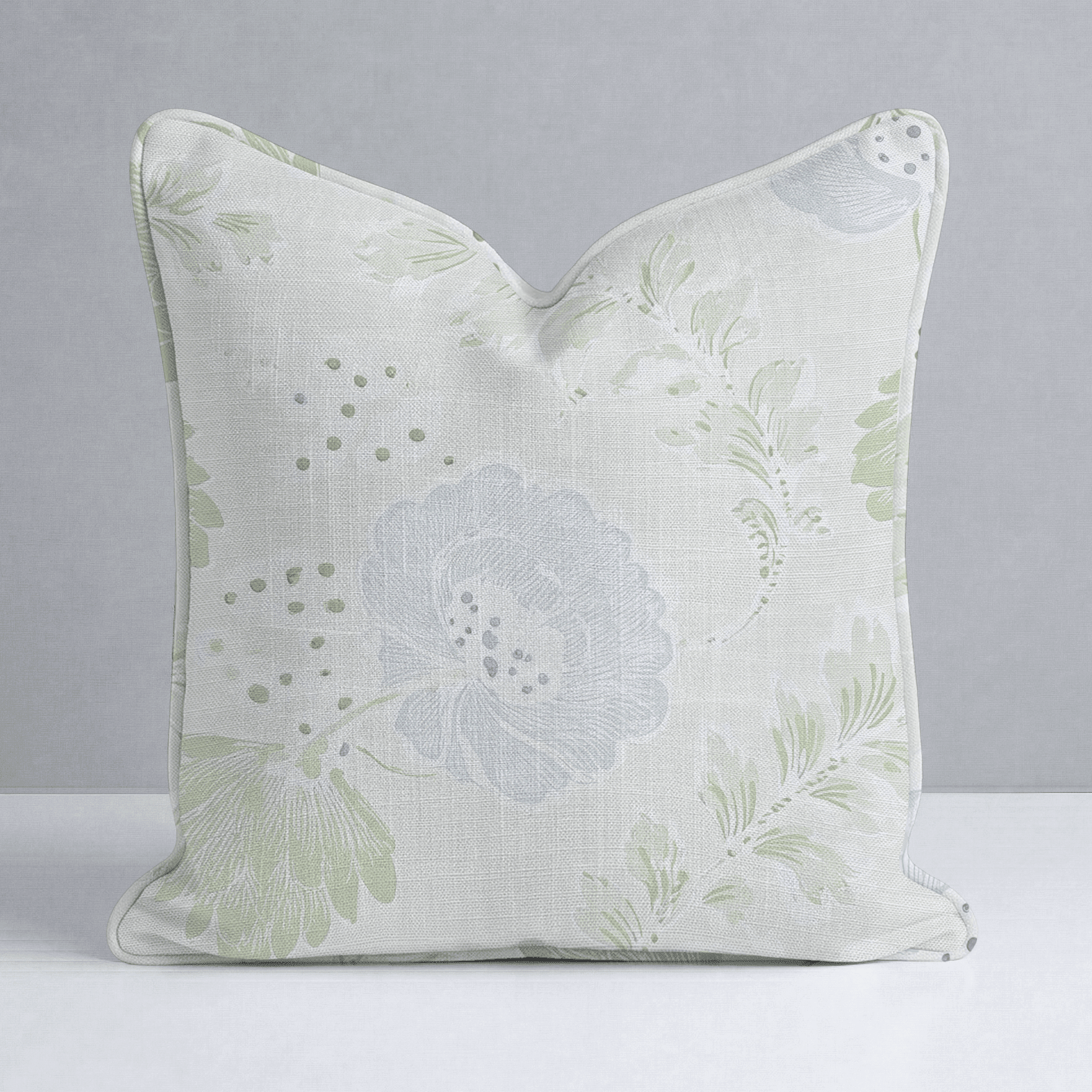 Charleston Mist Throw Pillow - Benton Lane Home - Lemon Park
