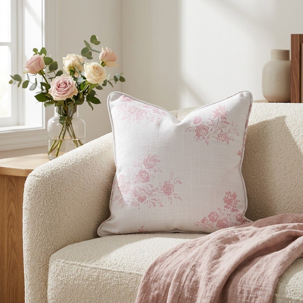 Charlotte Rose Throw Pillow - Benton Lane Home - Lemon Park