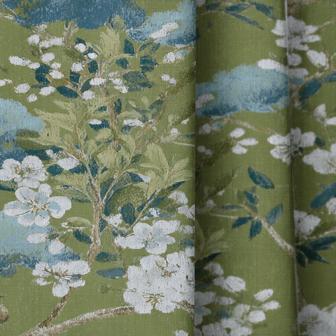 Chateau Green - Drapery - Benton Lane Home - Lemon Park