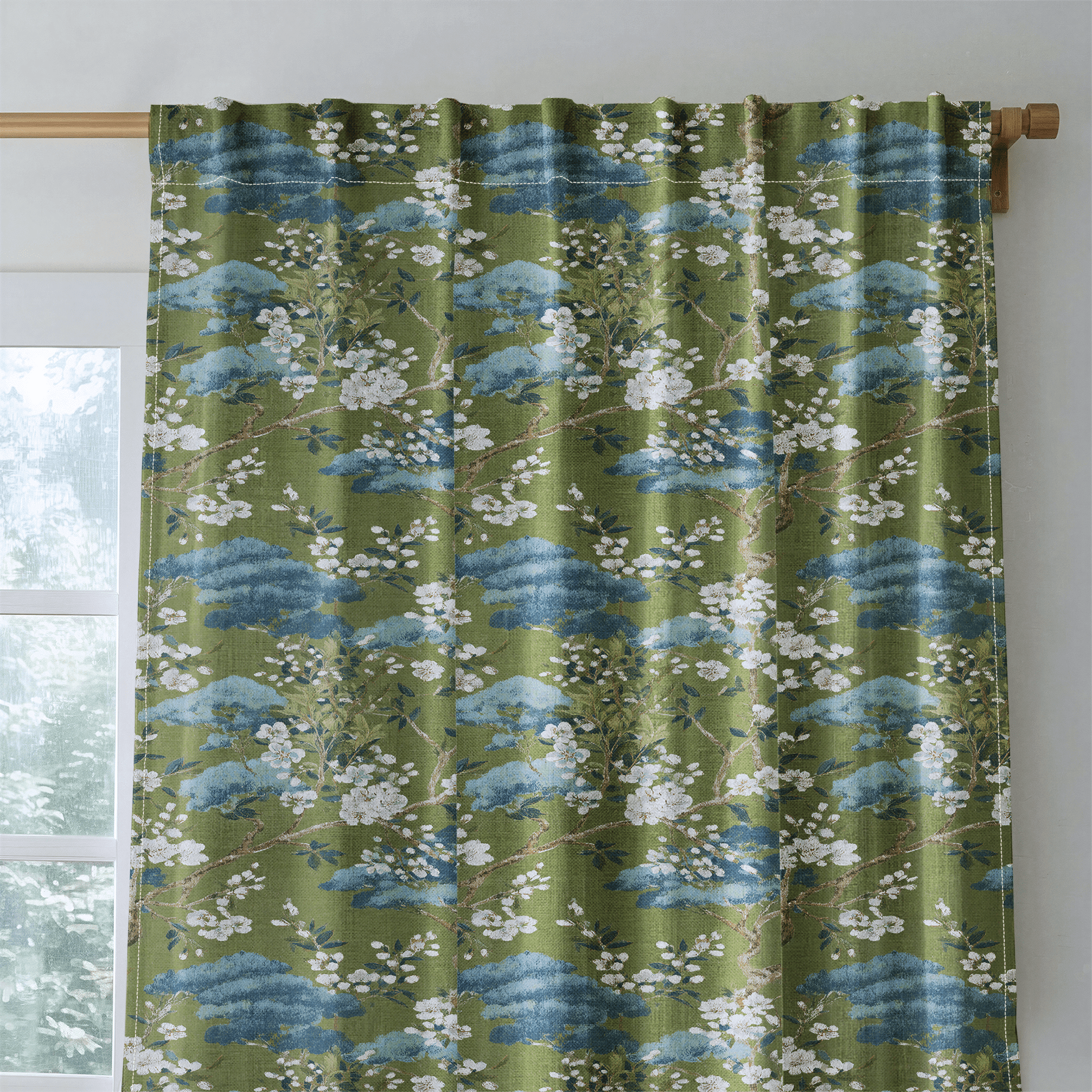 Chateau Green - Drapery - Benton Lane Home - Lemon Park