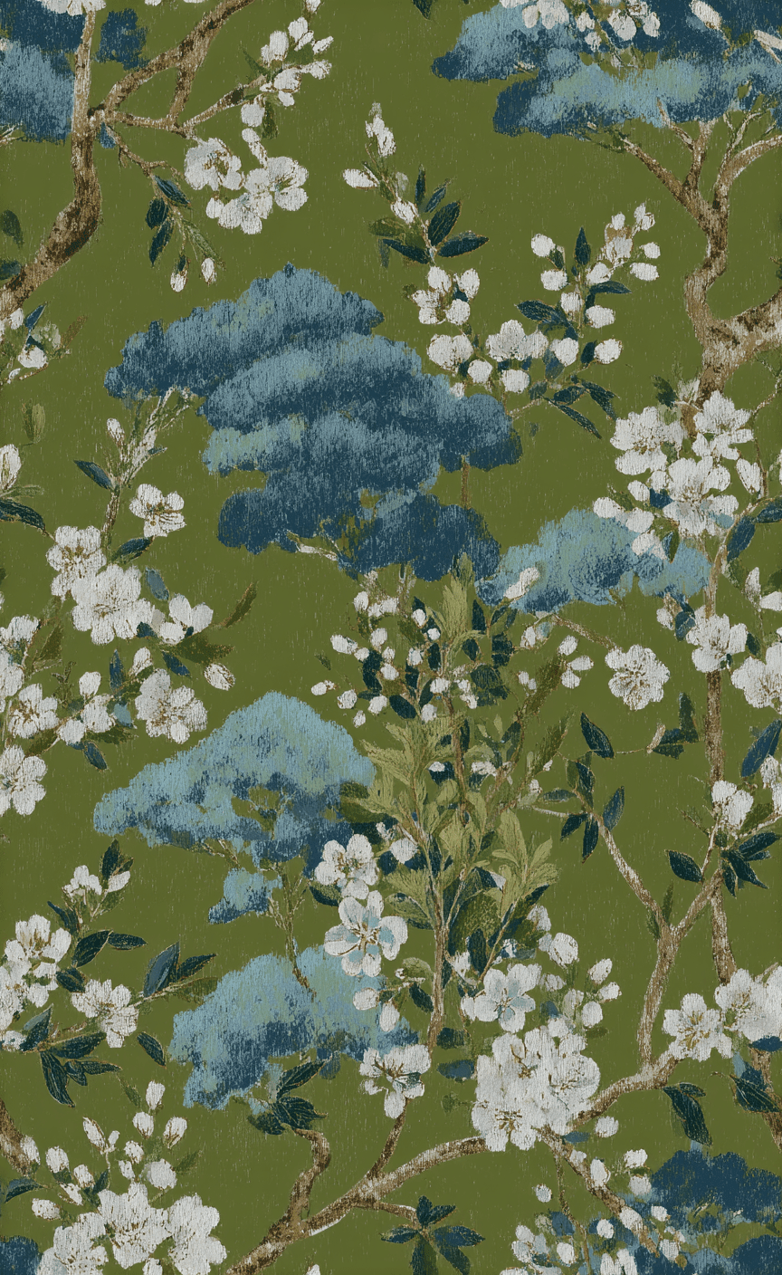 Chateau Green - Wall Mural - Benton Lane Home - Lemon Park