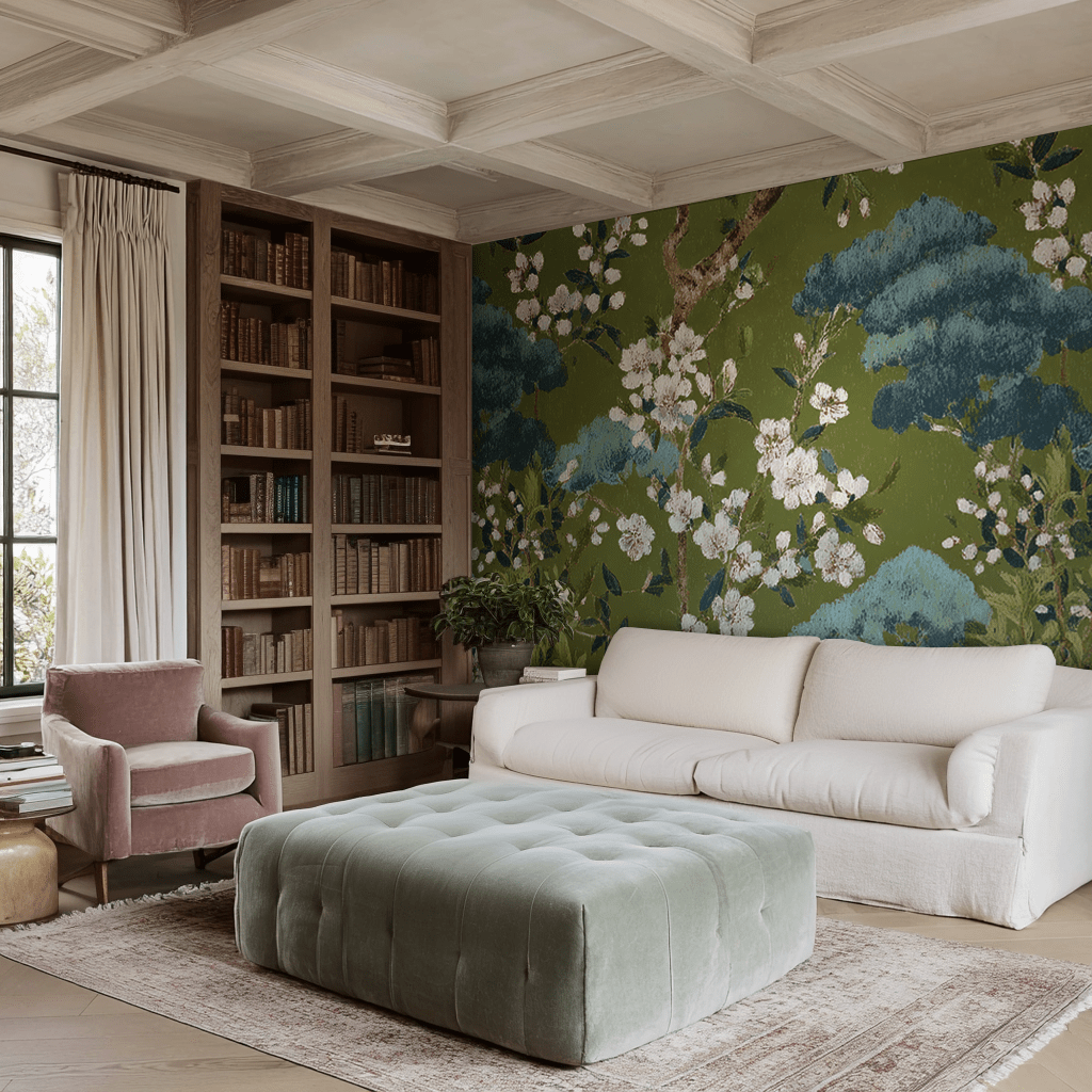 Chateau Green - Wall Mural - Benton Lane Home - Lemon Park