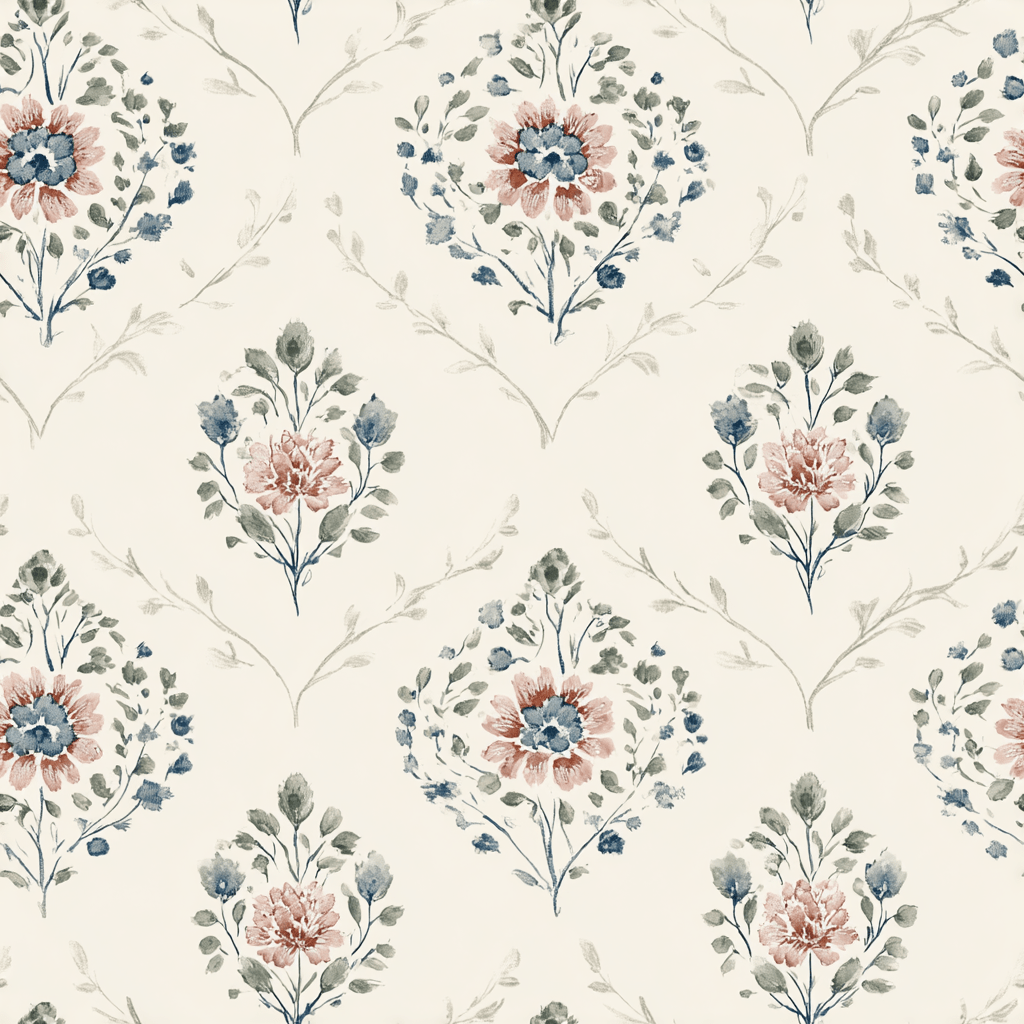 Chateau Rose Wallpaper - Benton Lane Home - Painted Paper