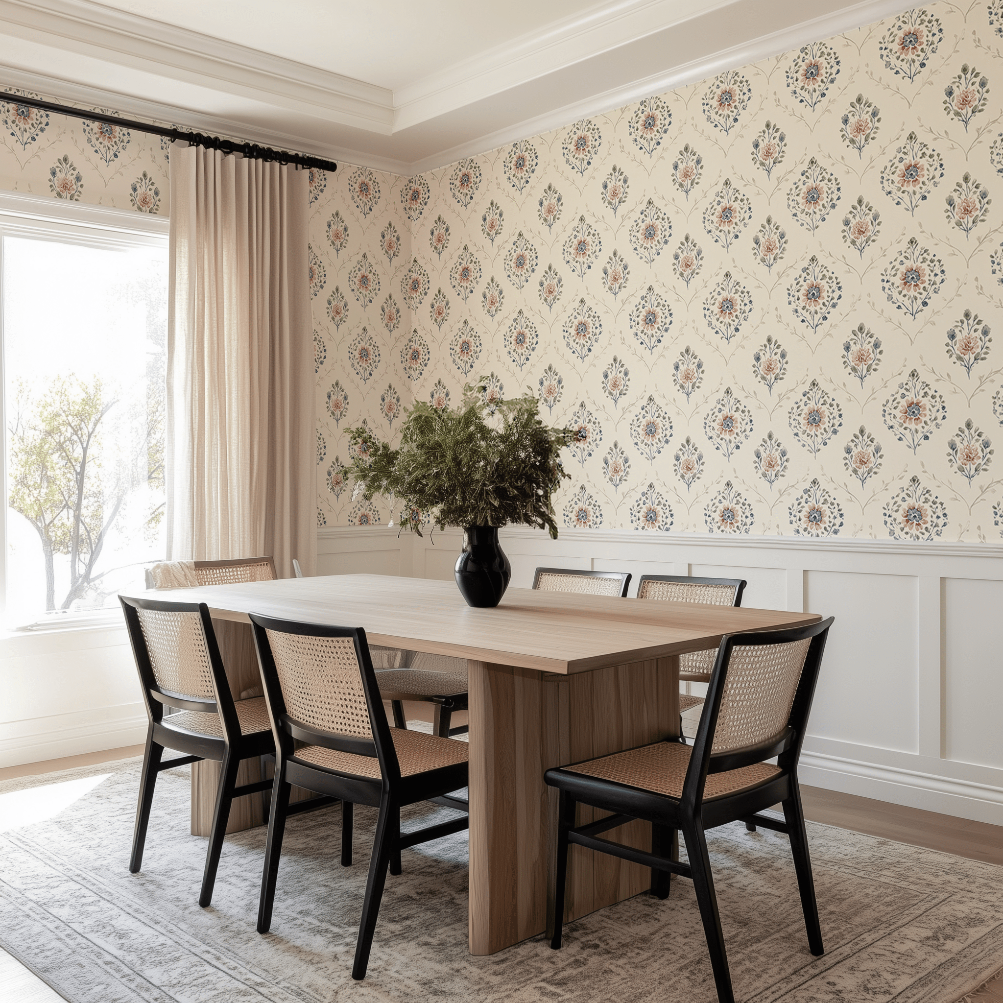 Chateau Rose Wallpaper - Benton Lane Home - Painted Paper