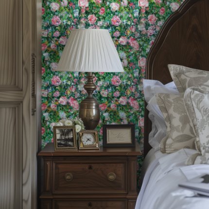 Chaucer Floral Wallpaper - Benton Lane Home - Painted Paper