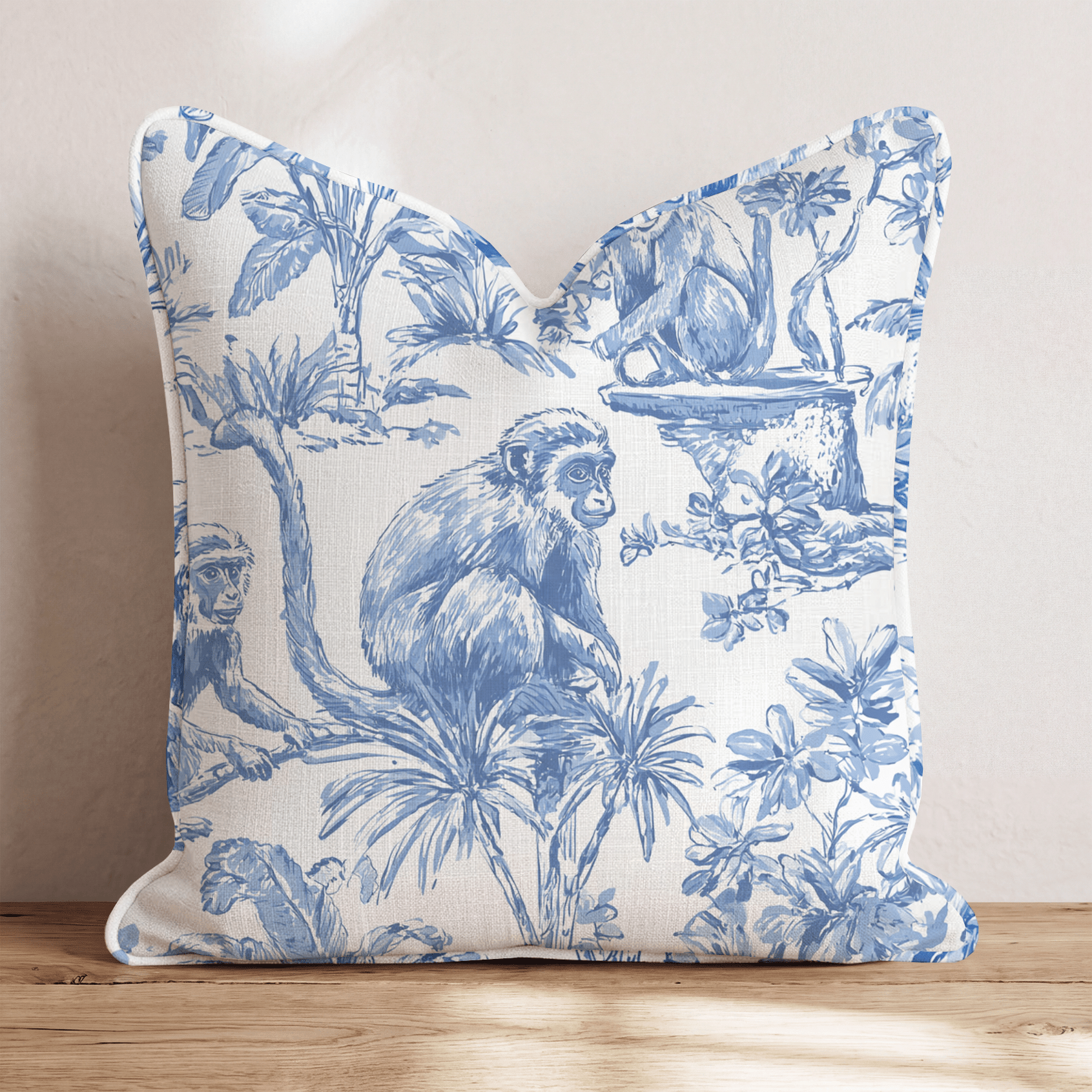 Cheeky Monkey Throw Pillow - Benton Lane Home - Hillcroft Home