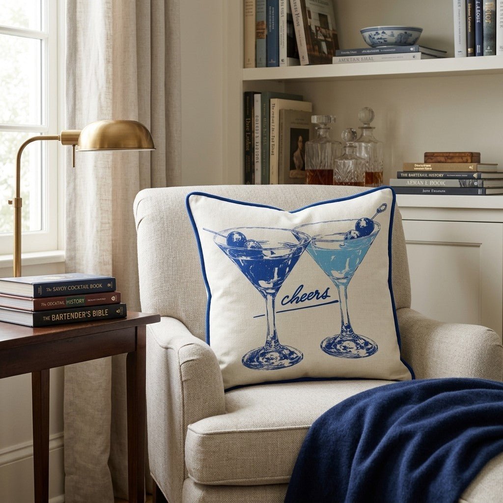 Cheers Throw Pillow - Benton Lane Home - Hillcroft Home