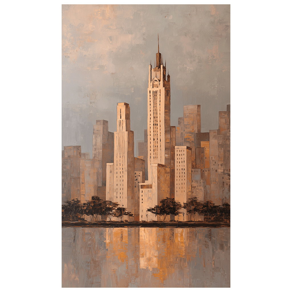 Chicago at Sundown - Tapestry - Benton Lane Home - Lemon Park