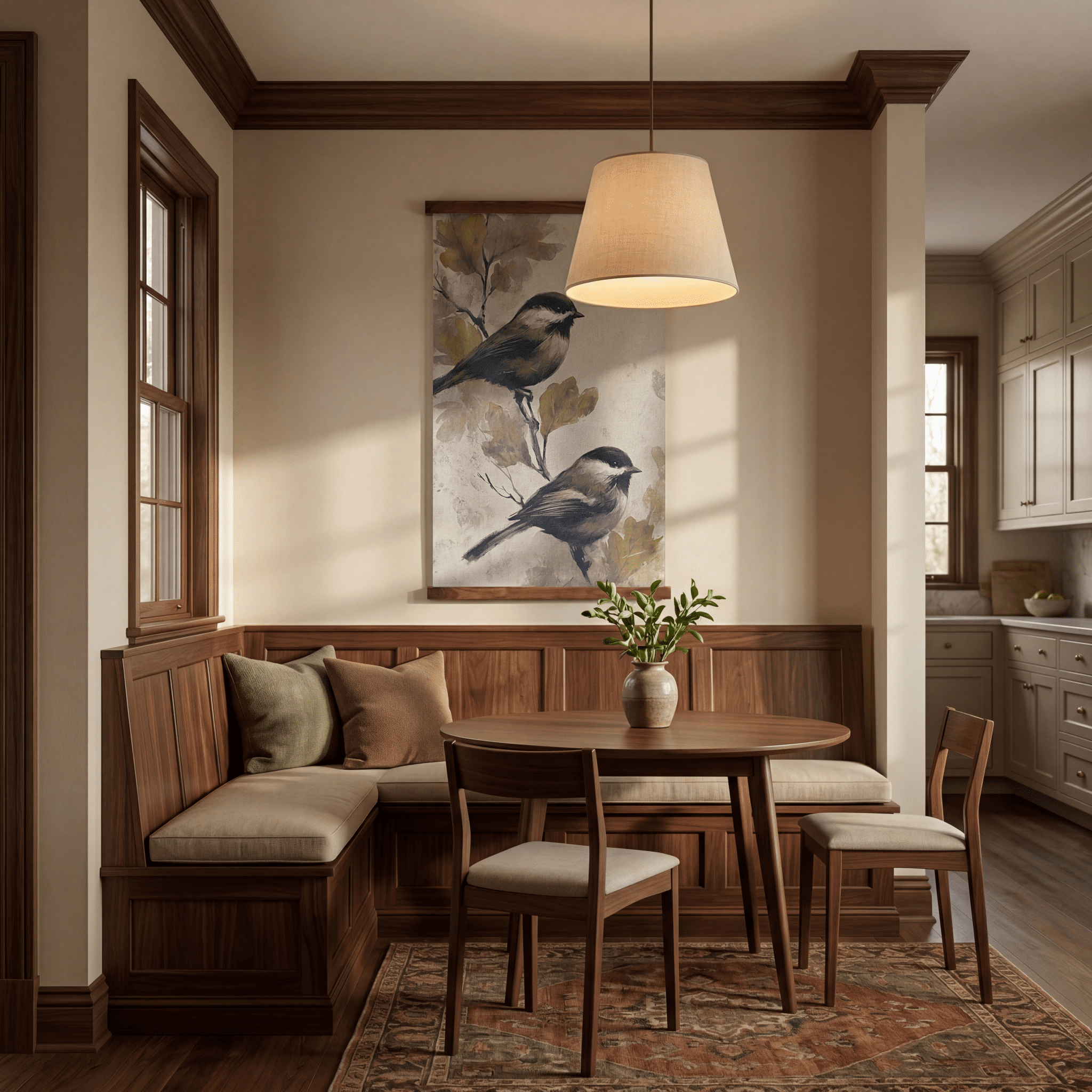 Chickadee Gathering - Tapestry - Benton Lane Home - Painted Paper