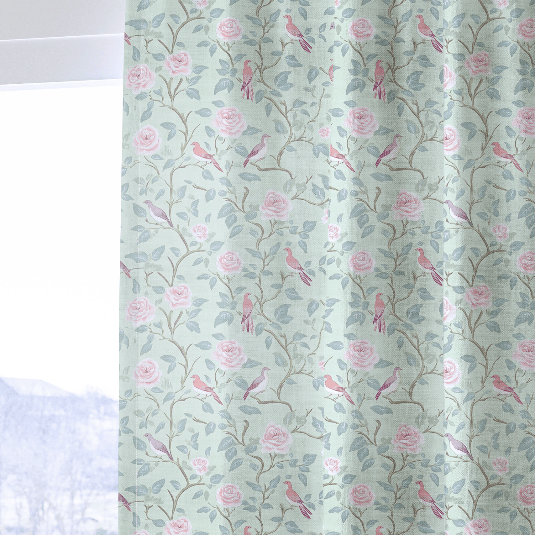 Chirp Charm - Drapery - Benton Lane Home - Lemon Park
