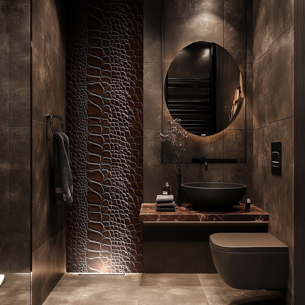 Chocolate Croc - Benton Lane Home - Painted Paper