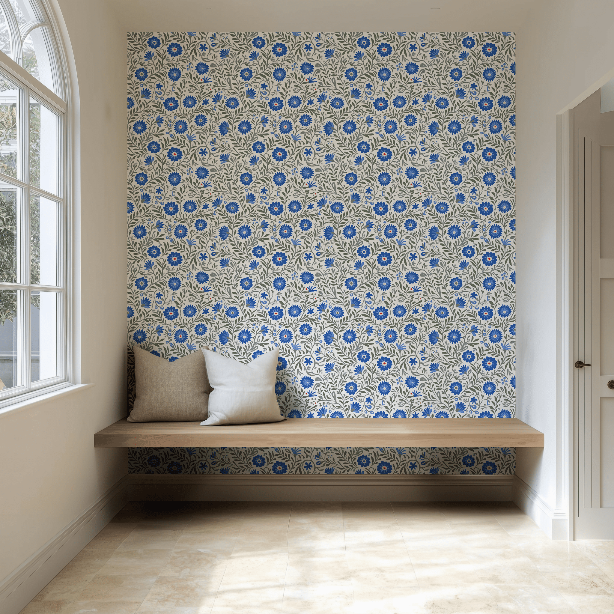 Cielo Azul Wallpaper - Painted Paper