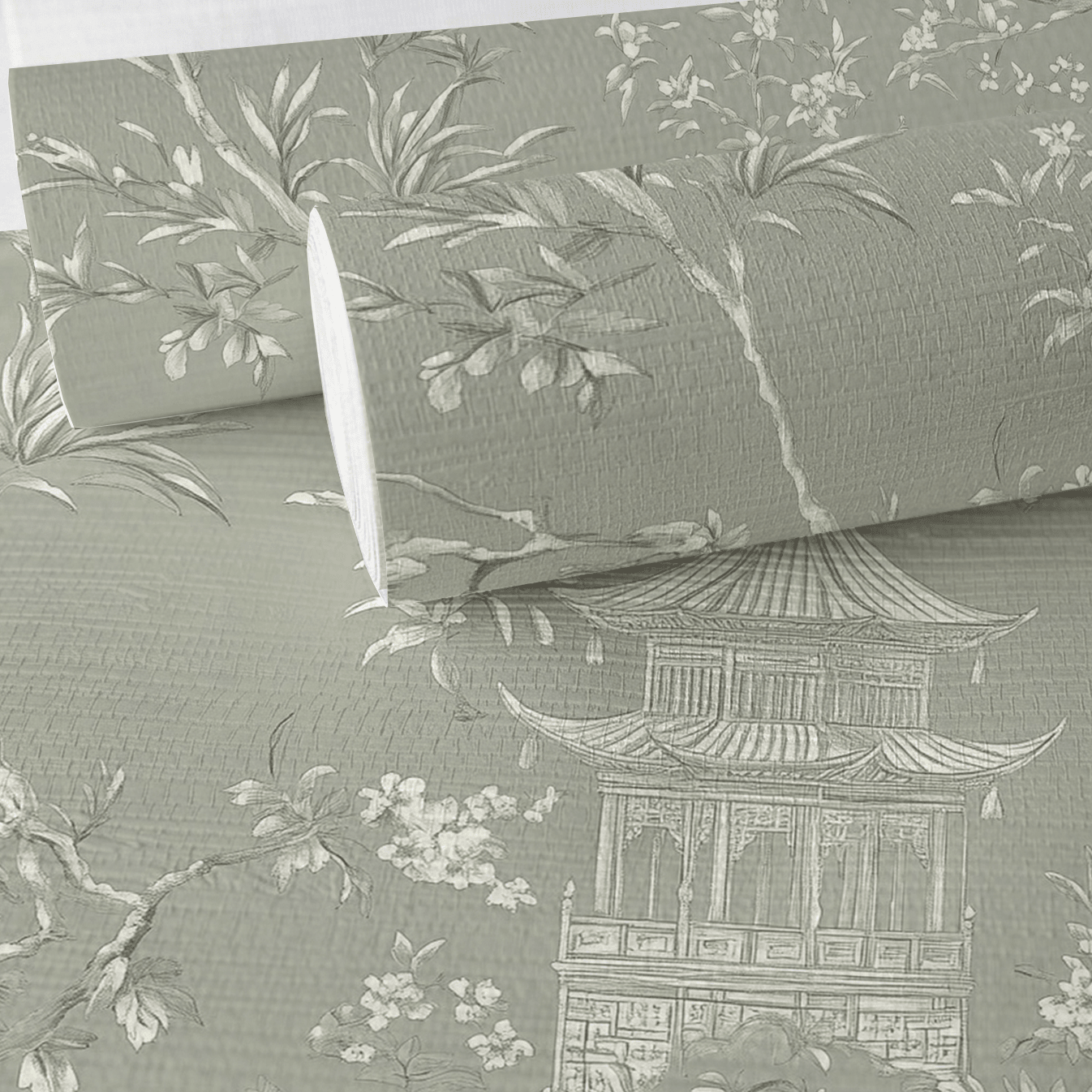 Cindrelle Faux Grasscloth Wallpaper - Benton Lane Home - Painted Paper
