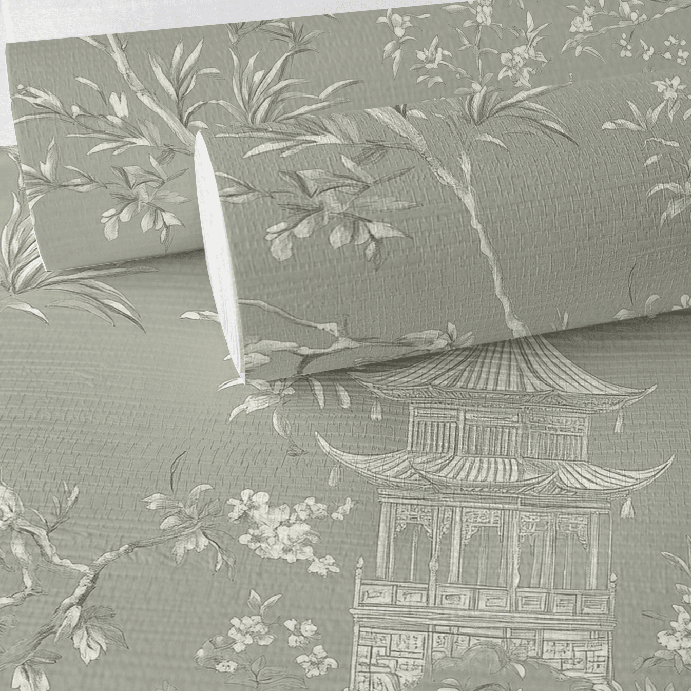Cindrelle Faux Grasscloth Wallpaper - Painted Paper