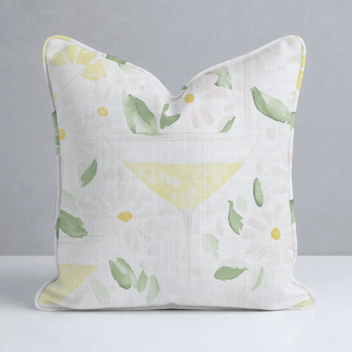 Citrus Chic Throw Pillow - Lemon Park