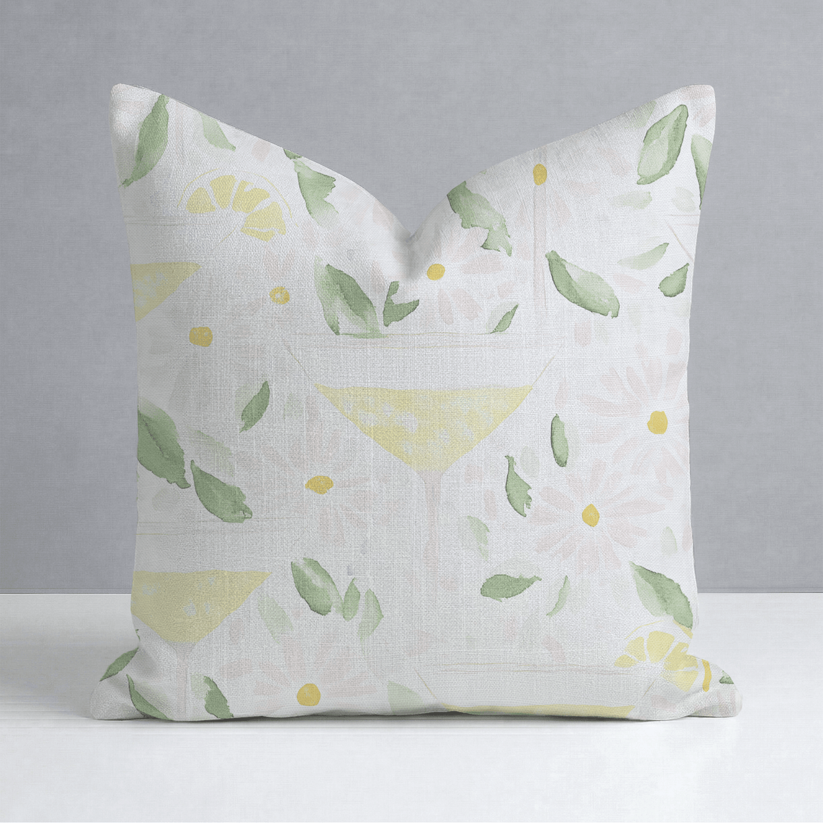 Citrus Chic Throw Pillow - Lemon Park