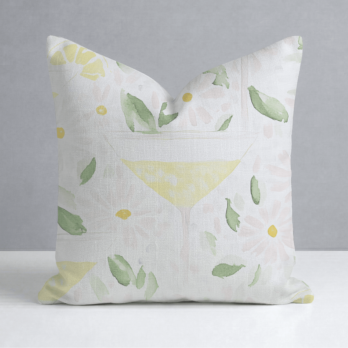 Citrus Chic Throw Pillow - Lemon Park