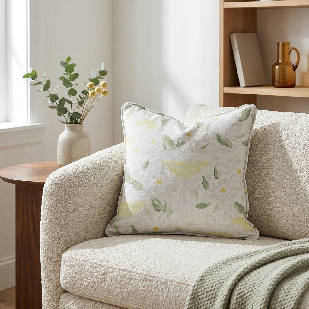 Citrus Chic Throw Pillow - Benton Lane Home - Lemon Park