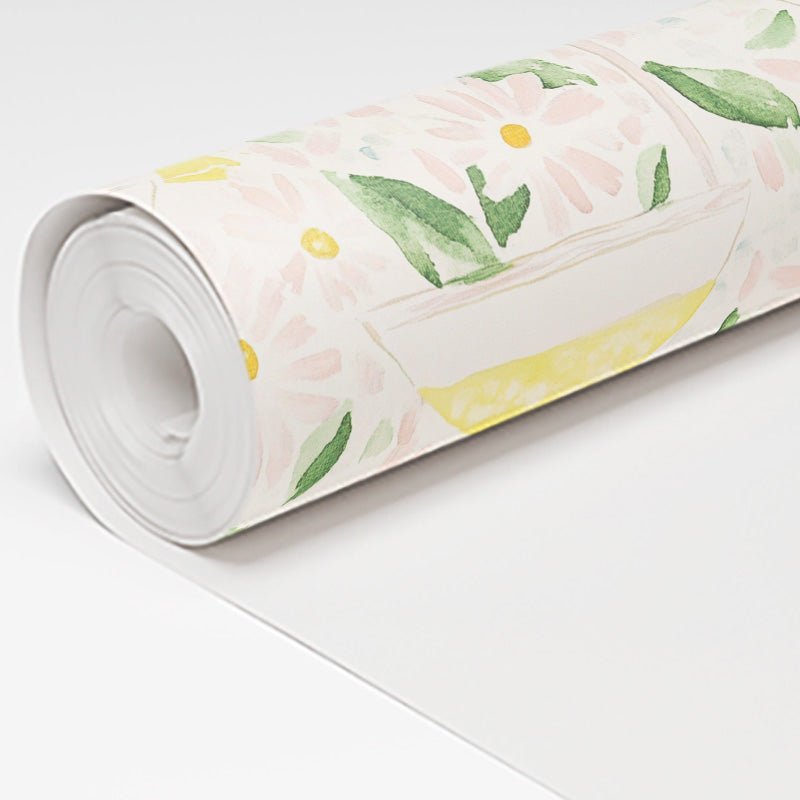 Citrus Chic Wallpaper - Benton Lane Home - Lemon Park