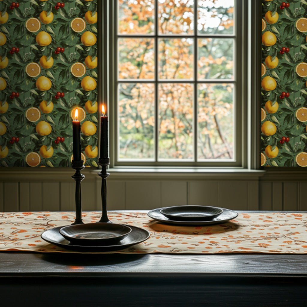 Citrus Grove Wallpaper - Benton Lane Home - Painted Paper